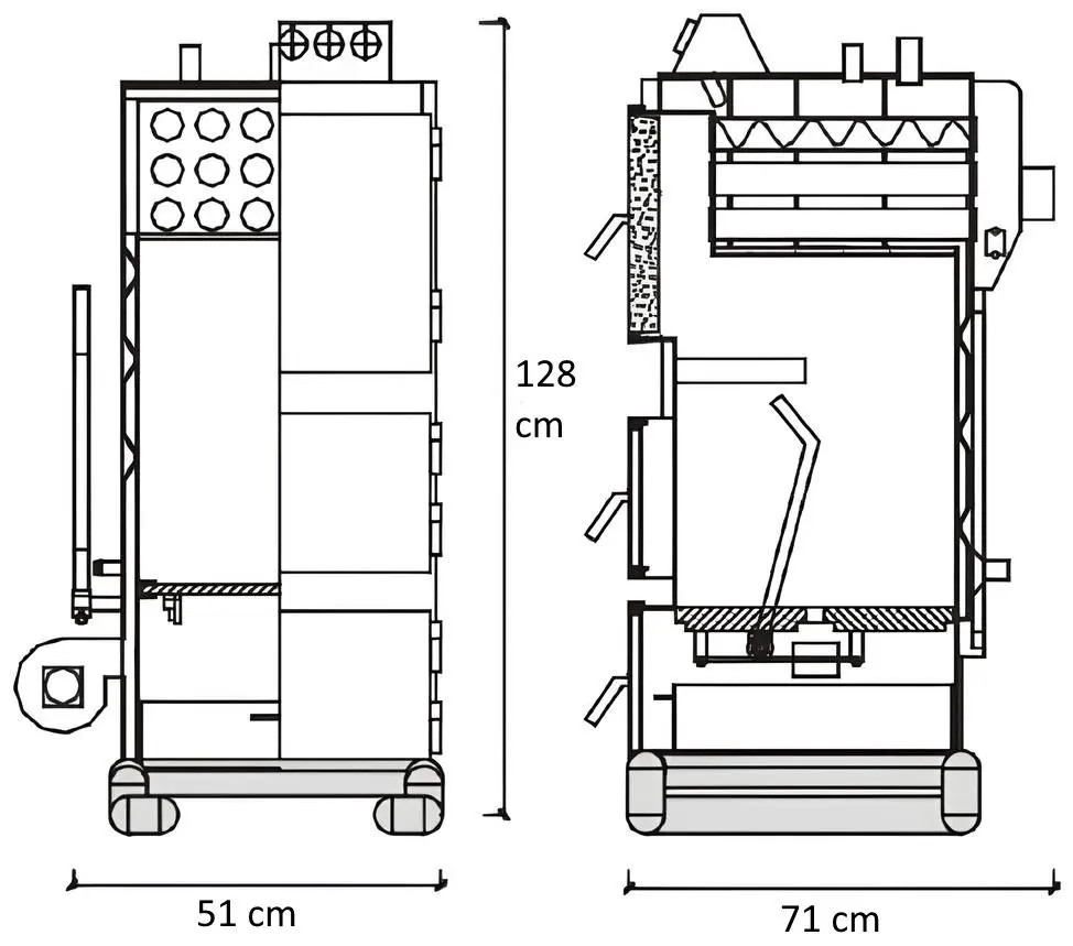 Cazan pe combustibil solid Emtas EK3G-25