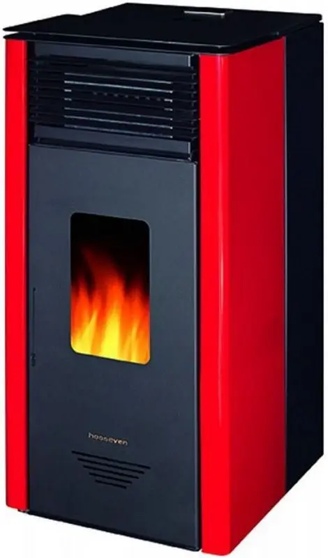 Cazan pe combustibil solid Hosseven Lily 50-881 (Black/Red)