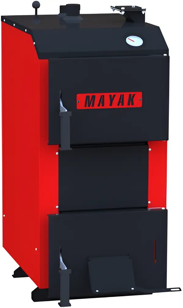 Cazan pe combustibil solid Mayak AOT 16 Standart (Black/Red)