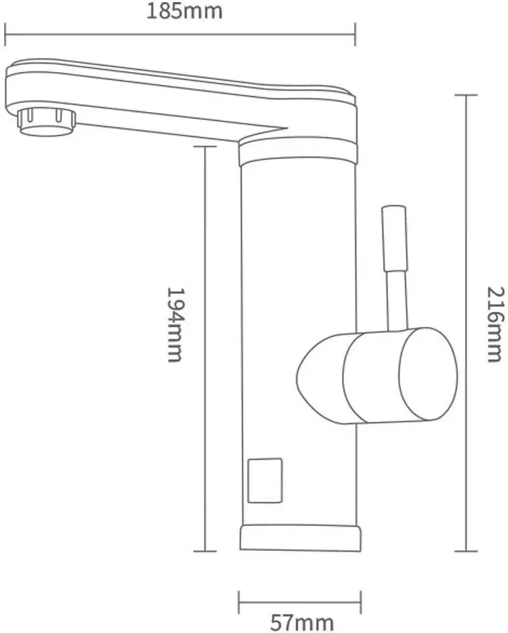 Кран-водонагреватель Mat|eco Rovus (Black/Chrome)