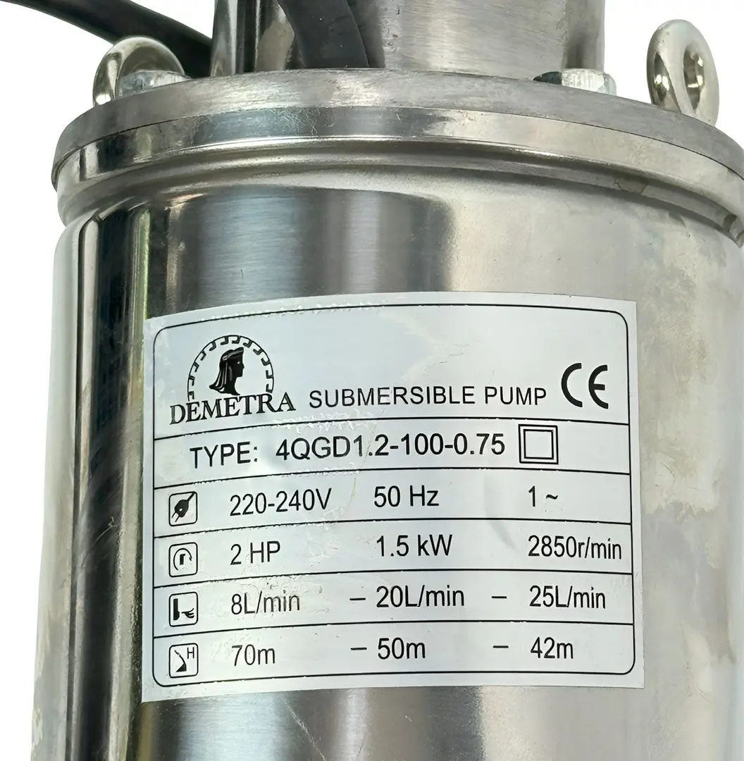 Pompa submersibila Demetra 4QGD1.2-100-0.75