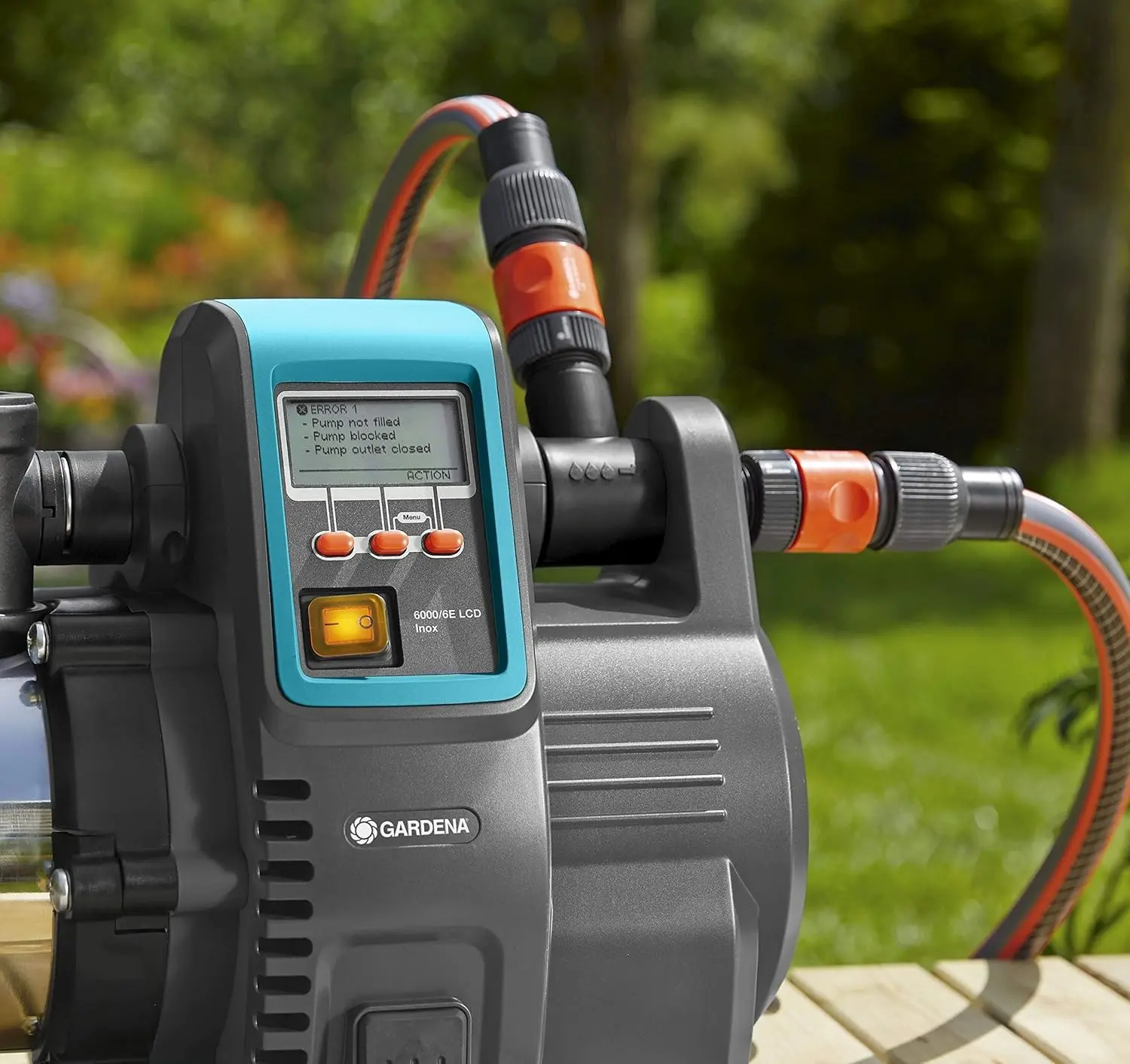 Насос Gardena 6000/6E LCD Inox Premium (Black/Inox)
