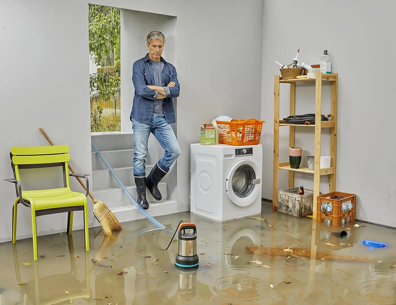 Садовый насос Gardena 15000 (Grey)