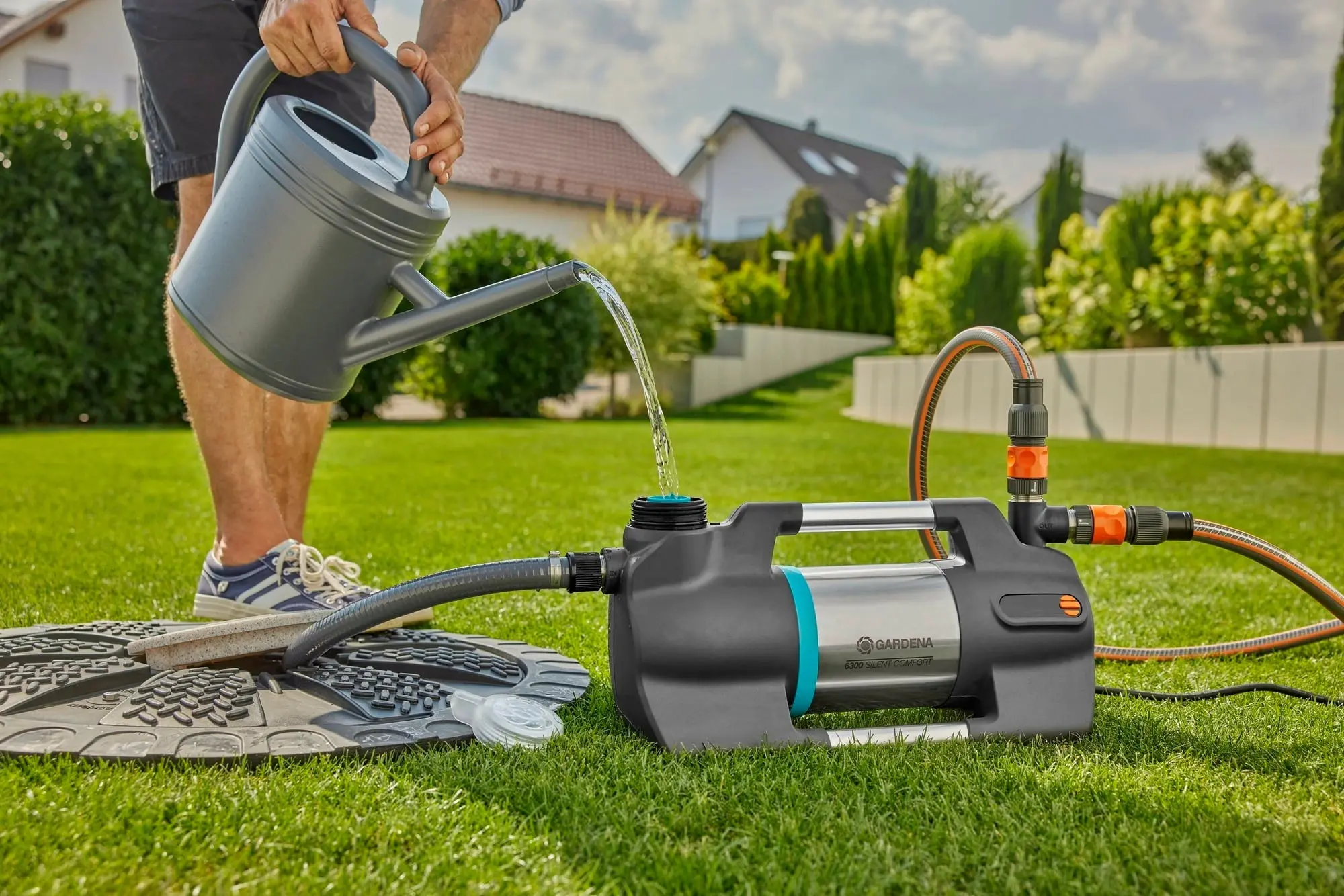 Садовый насос Gardena 6300 Silent Confort (Grey)