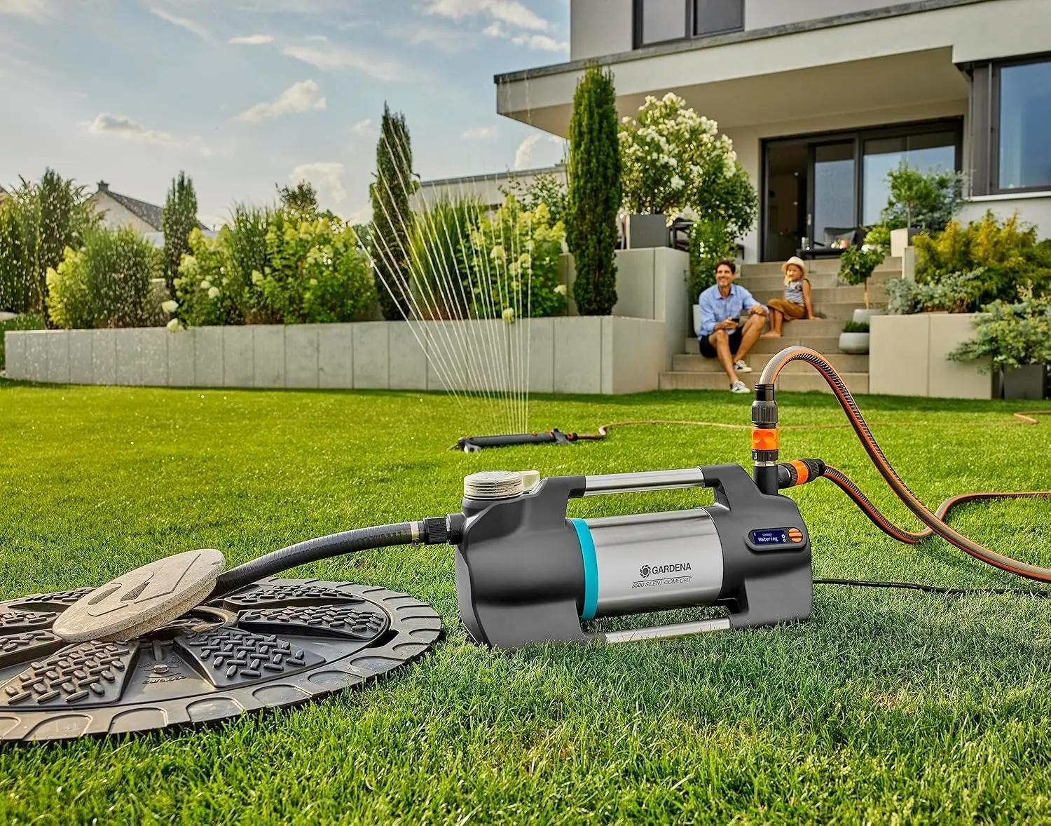 Садовый насос Gardena 6500 Silent Confort (Grey)