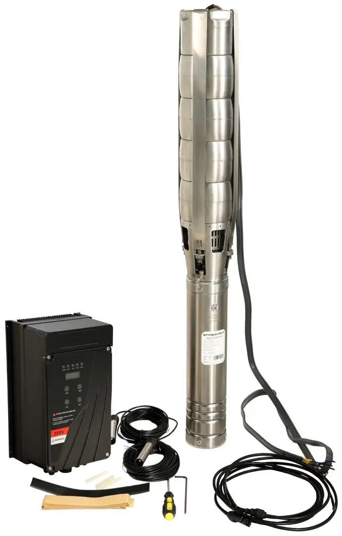 Pompa submersibila cu panou solar Progarden Aqua Solar 4053 + 14 x SP460M-72H