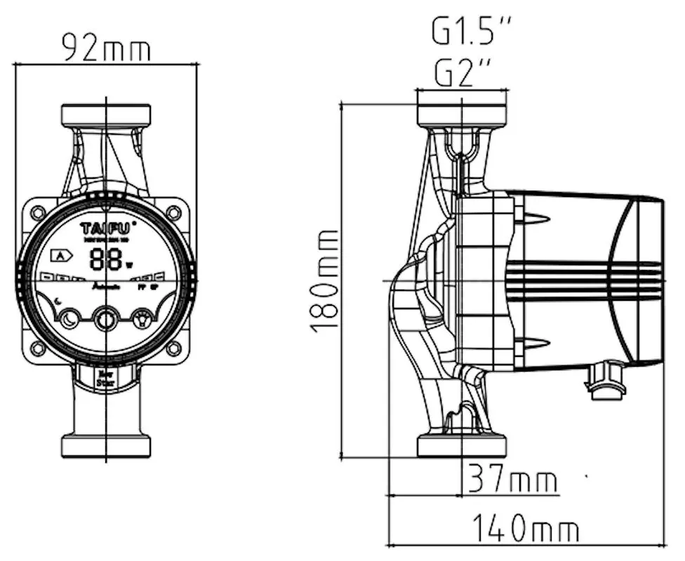 Pompa de circulatie Taifu New Star25-6/180