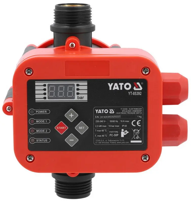 Presostat electronic Yato YT-85392 (Red/Black) - 4
