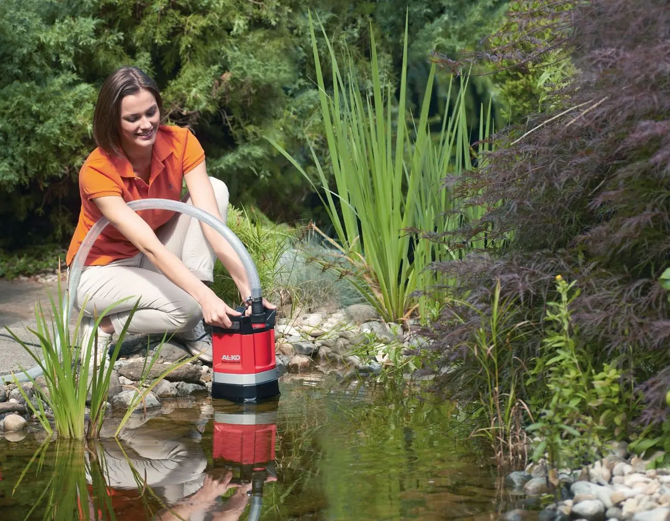 Погружной насос для чистой воды Al-ko Sub 12000 DS Comfort (Black/Red) - 3