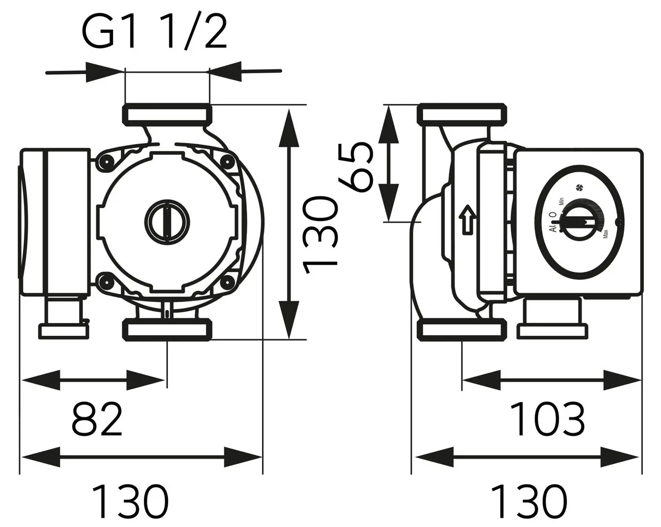 Pompa de circulatie Ferro GPA II 25-6 130 0604W