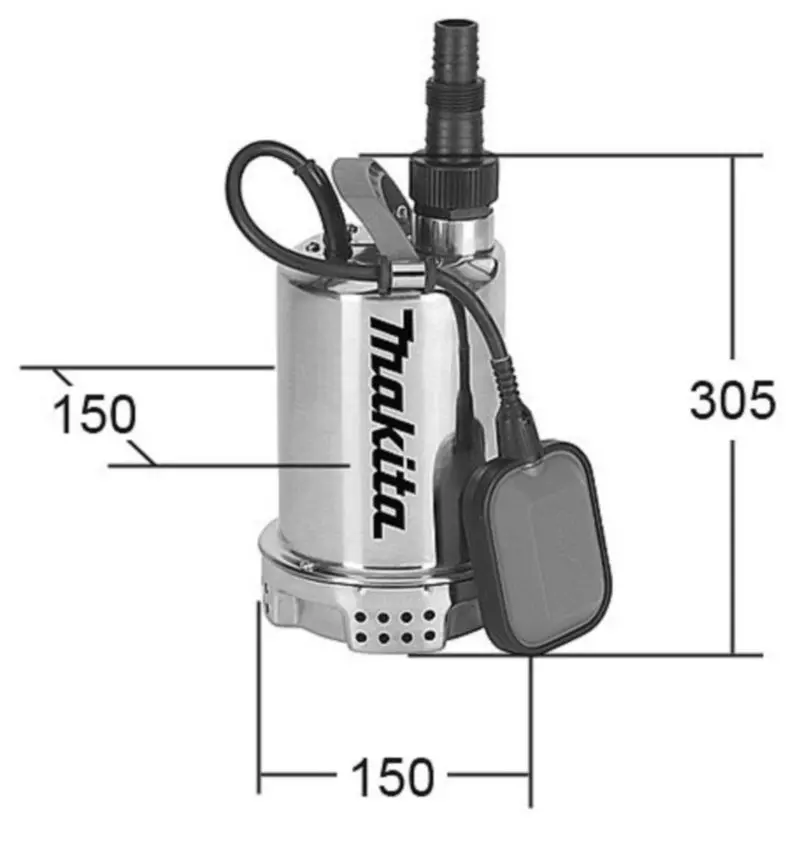 Дренажный насос для чистой воды Makita PF0403 - 2