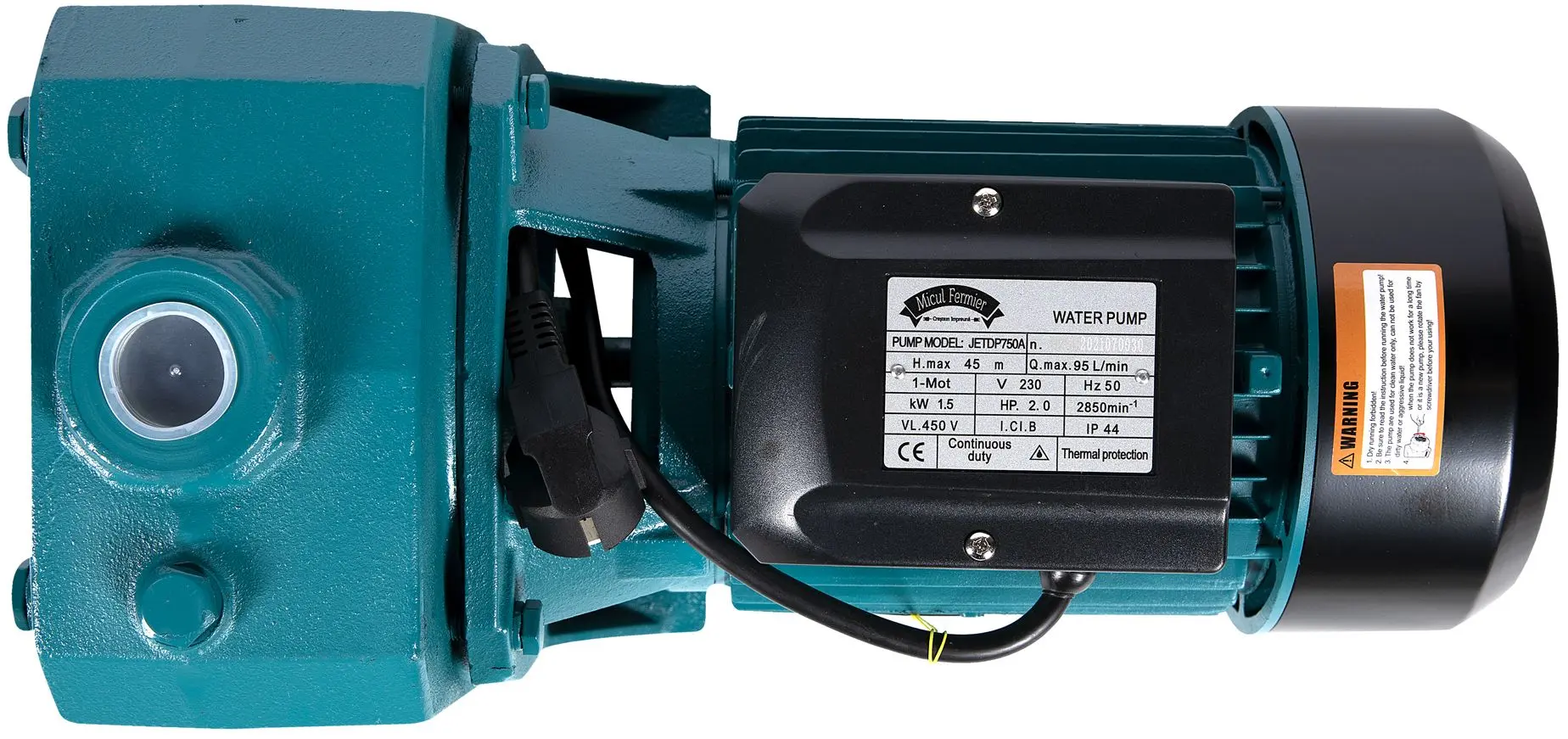 Pompă de suprafață Micul Fermier Jet DP750A - 6
