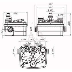 Канализационный насос SFA Sanicubic 2 Pro Thumb