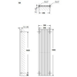 Радиатор стальной Terma TRP 1800x390 (White) Thumb