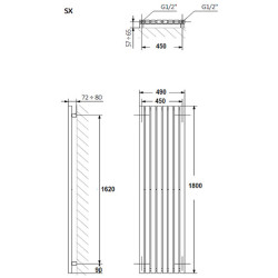 Radiator din otel Terma TRP 1800x490 (White) Thumb