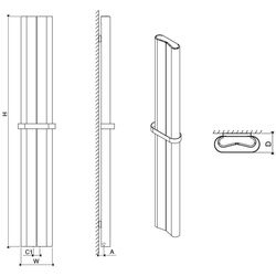 Radiator aluminiu Carisa Curvy Bath CUR 0495180004 1800x495 (White) Thumb