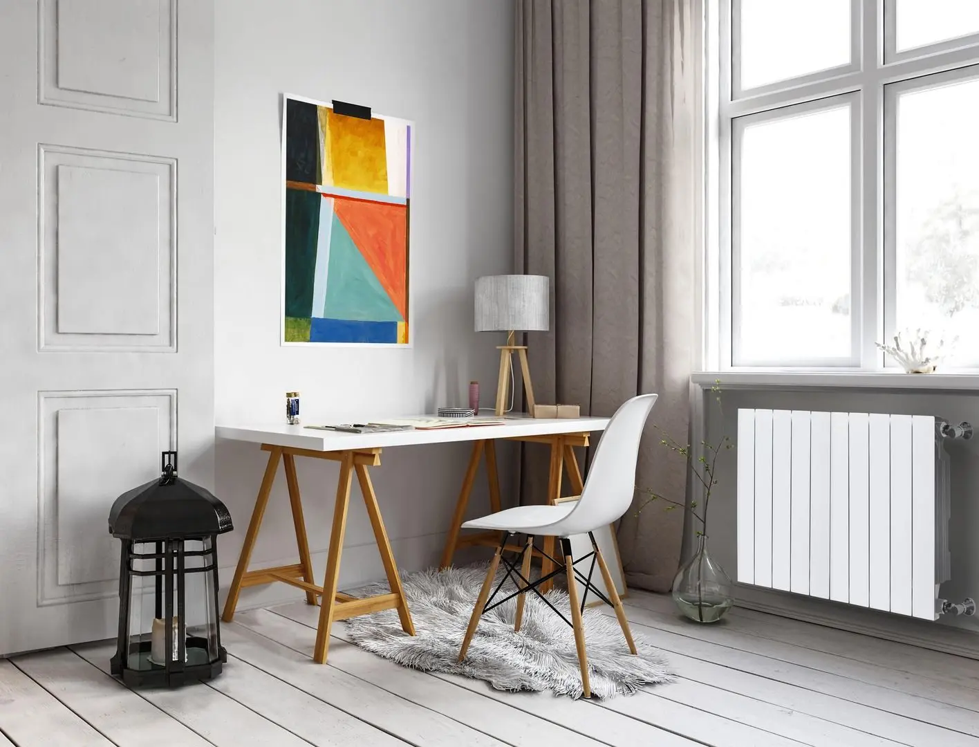 Радиатор алюминиевый Radiatori 2000 Plus Evo 350 (White)