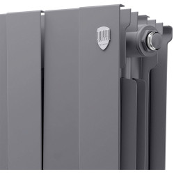 Radiator bimetalic Royal Thermo PianoForte 500 (Silver Satin) Thumb