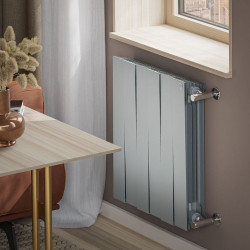 Radiator bimetalic Royal Thermo PianoForte 500 (Silver Satin) Thumb