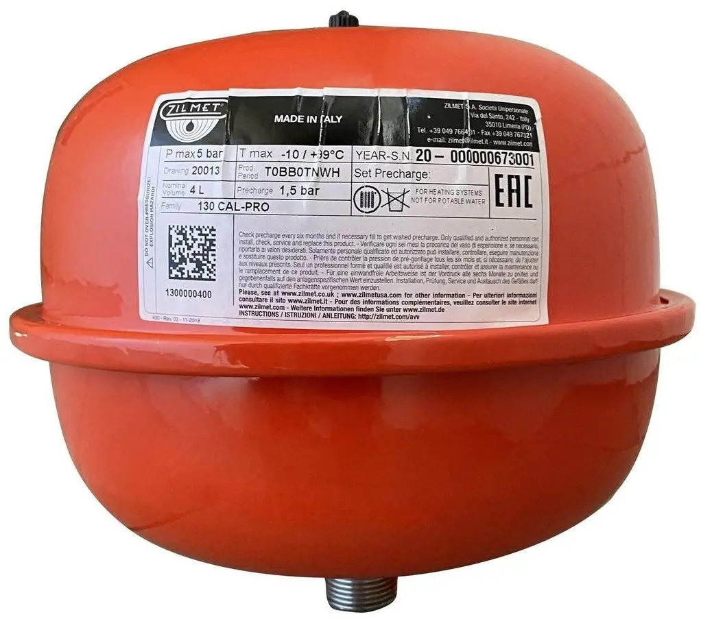Vas de expansiune Zilmet Cal-Pro 00400 4L - 2