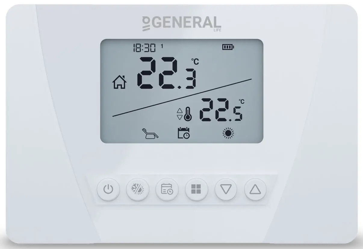 Термостат General Life Aruna 300S RF (White)