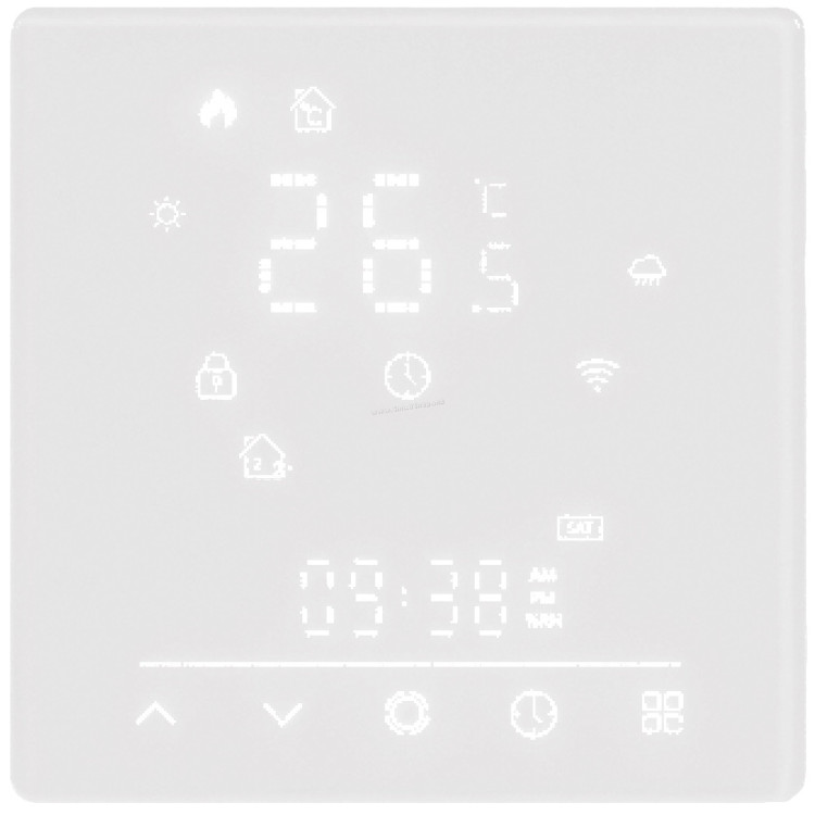 Termostat Moes Matter WiFi MWHT-S02-GB-WH-MS (White)