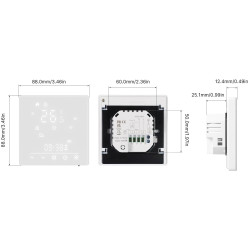 Термостат Moes Matter WiFi MWHT-S02-GC-WH-MS (White) Thumb