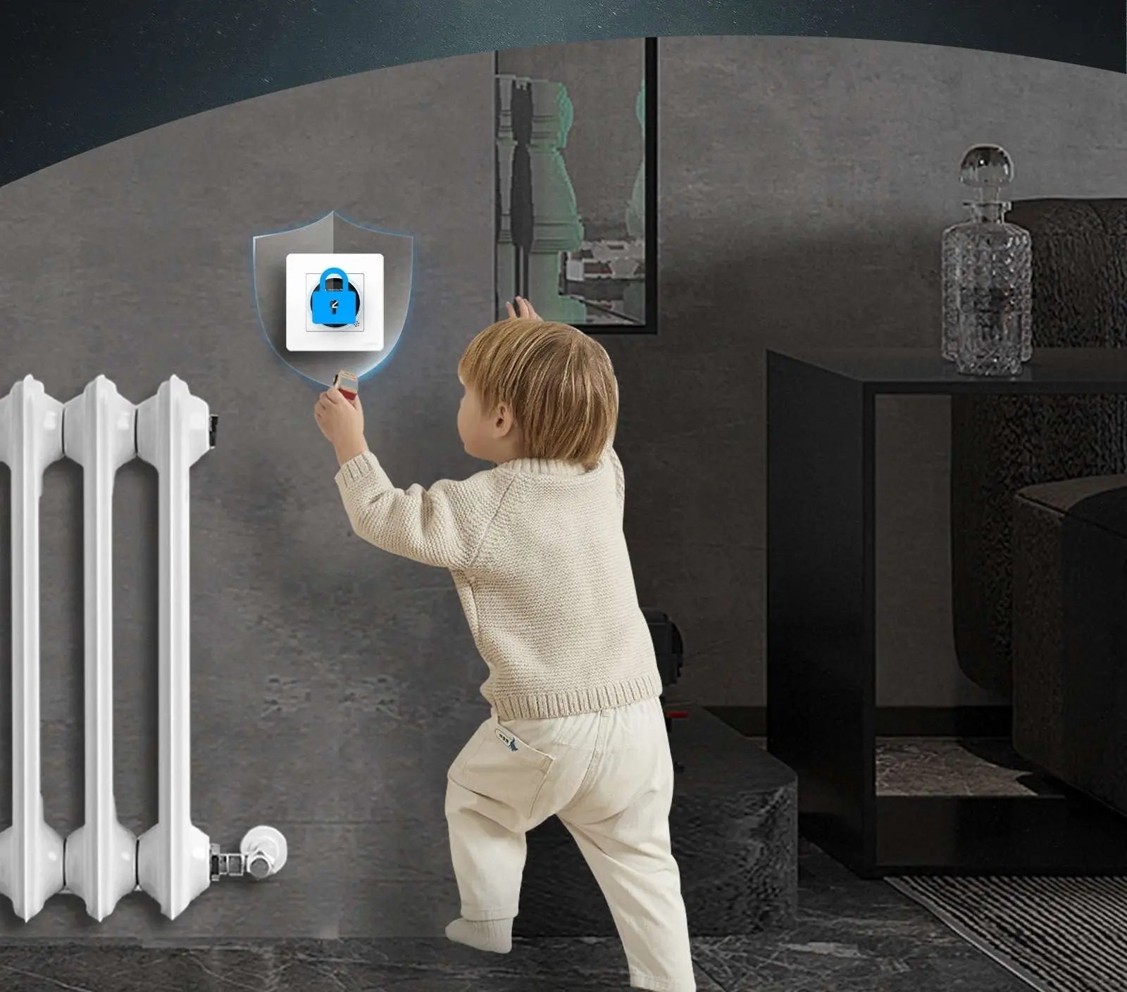 Termostat Moes ZigBee Star Ring ZHT-SR-GC-GY-MS (Grey)