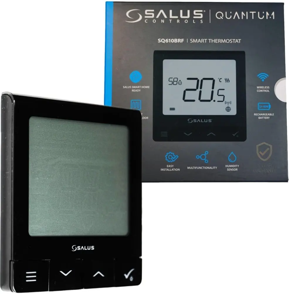 Термостат Salus Controls Quantum SQ610BEE (Black)