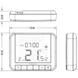 Термостат Salus Controls RT520 (White/Grey) Thumb