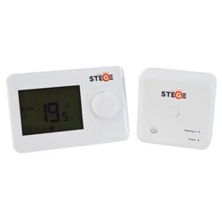 Непрограммируемый термостат Stege WT100 RF (White)
