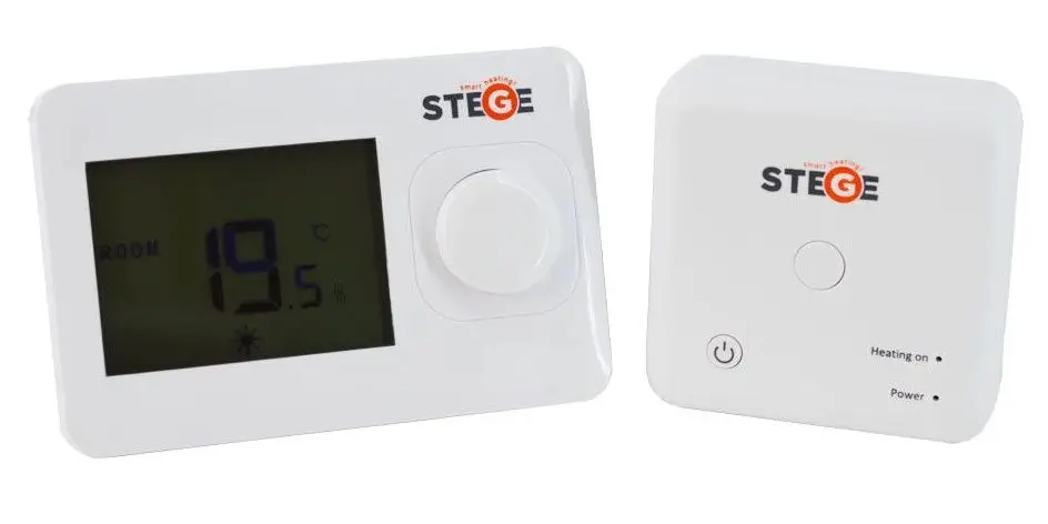 Непрограммируемый термостат Stege WT100 RF (White)