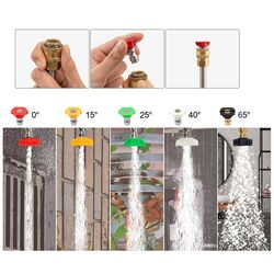 Set de accesorii pentru aparat de spalat cu presiune Costway TG10008 Thumb