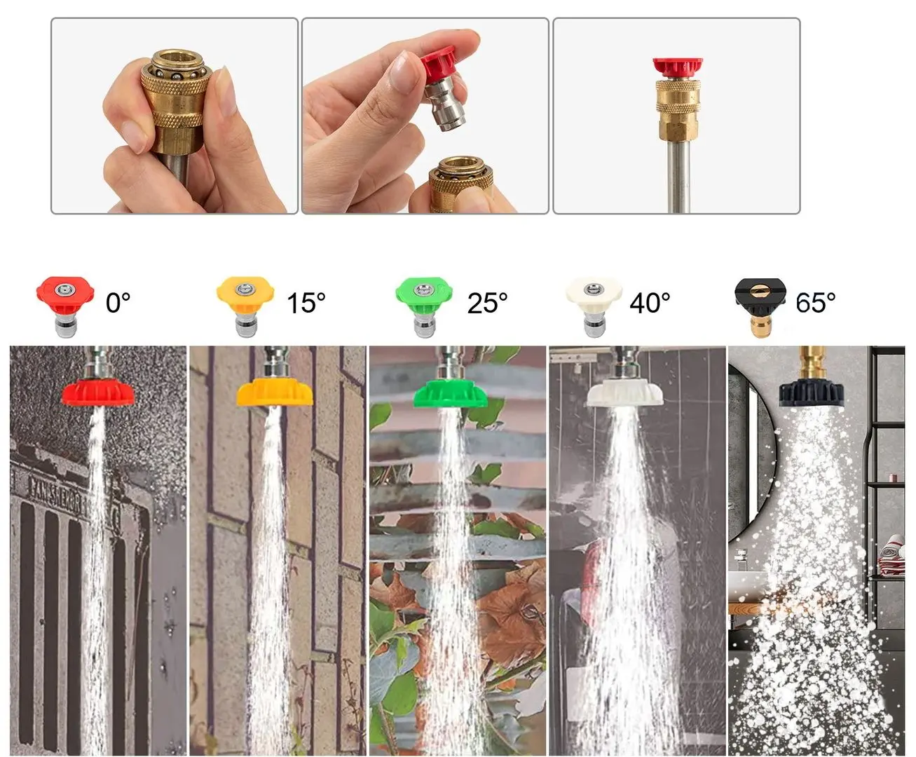 Set de accesorii pentru aparat de spalat cu presiune Costway TG10008