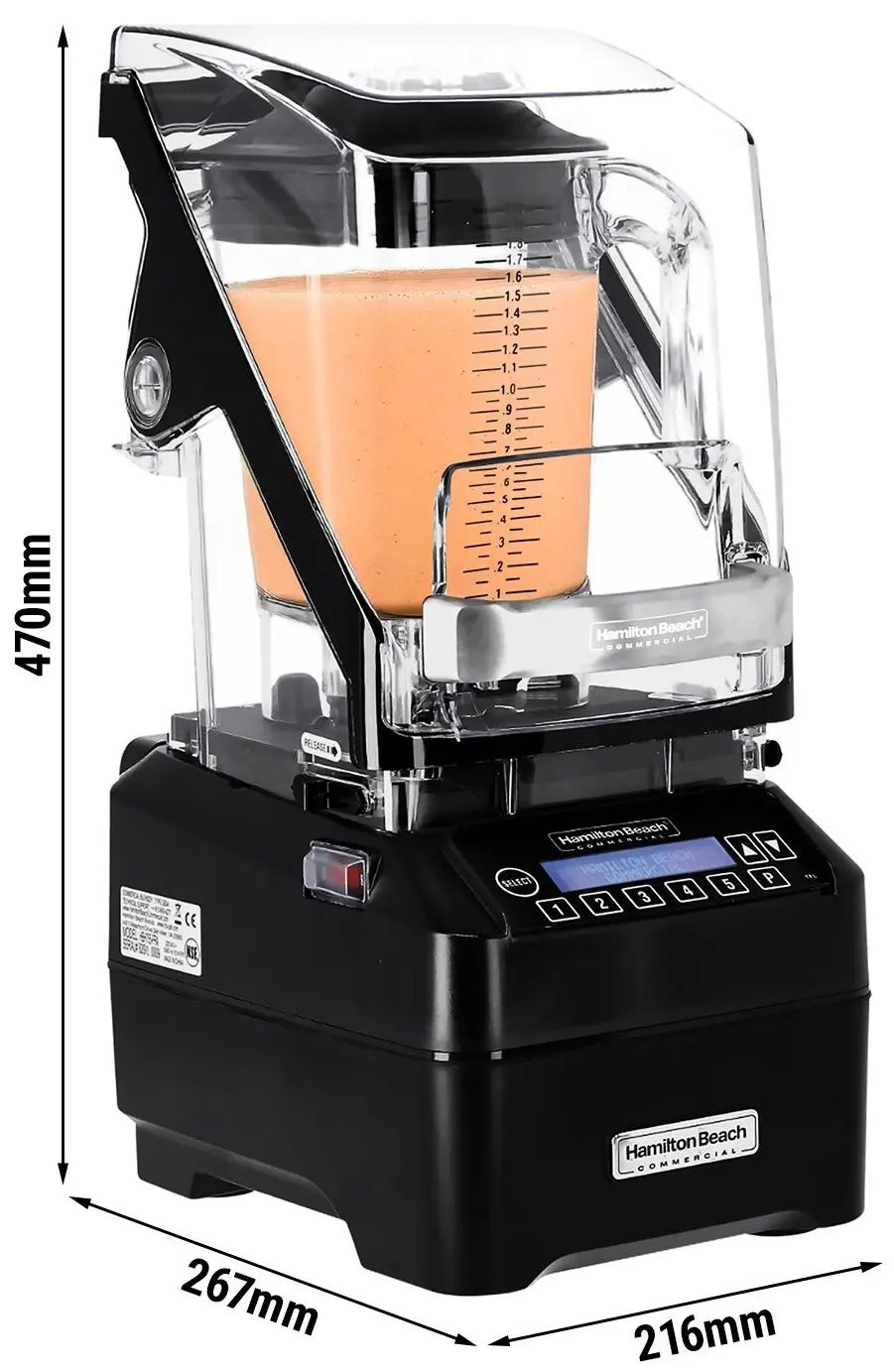 Blender Hamilton Beach Eclipse HBH755R (Black) - 5