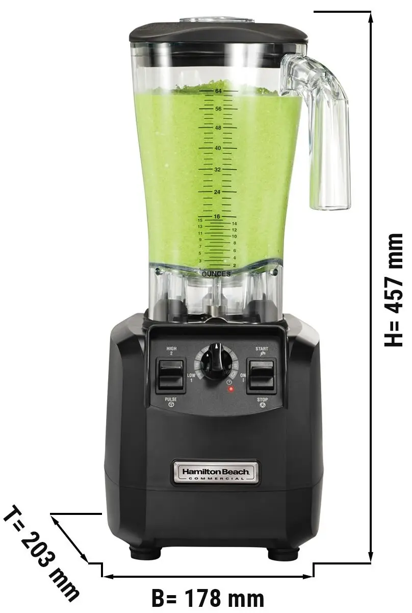 Blender Hamilton Beach Fury HBH550R (Black) - 4