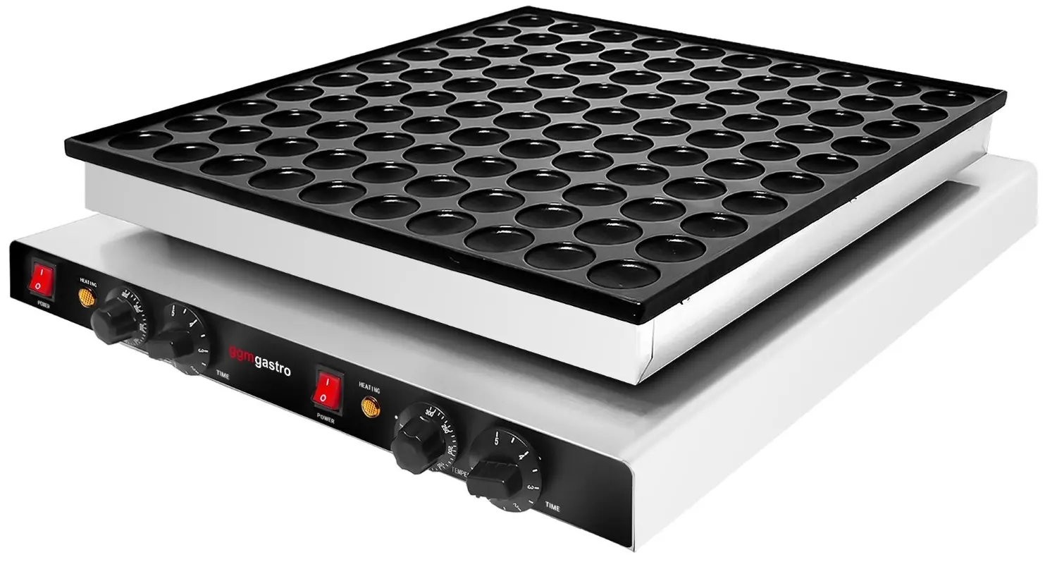 Aparat de facut mini-clatite GGM Gastro PPJ100 (Inox/Black) - 2