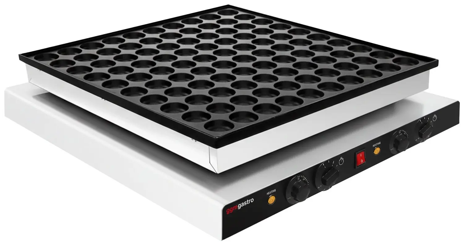 Aparat de facut mini-clatite GGM Gastro PPJ100 (Inox/Black) - 3