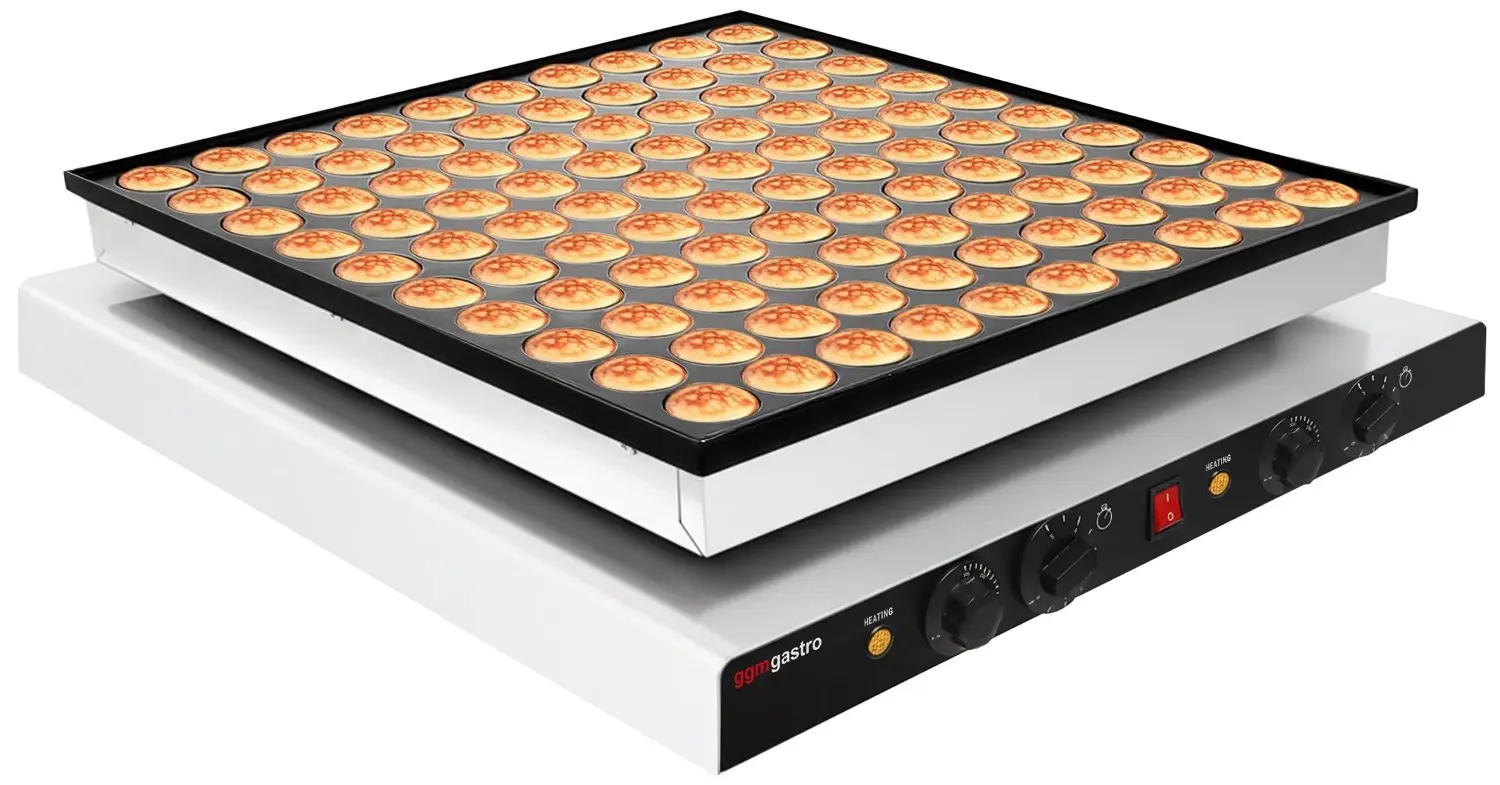 Aparat de facut mini-clatite GGM Gastro PPJ100 (Inox/Black)