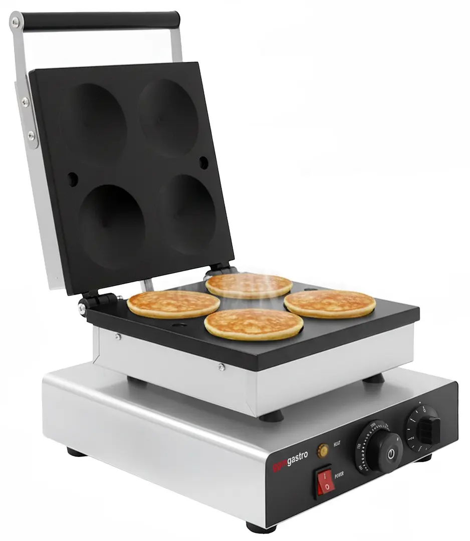 Aparat de facut mini-clatite GGM Gastro PMJ4 (Inox/Black)