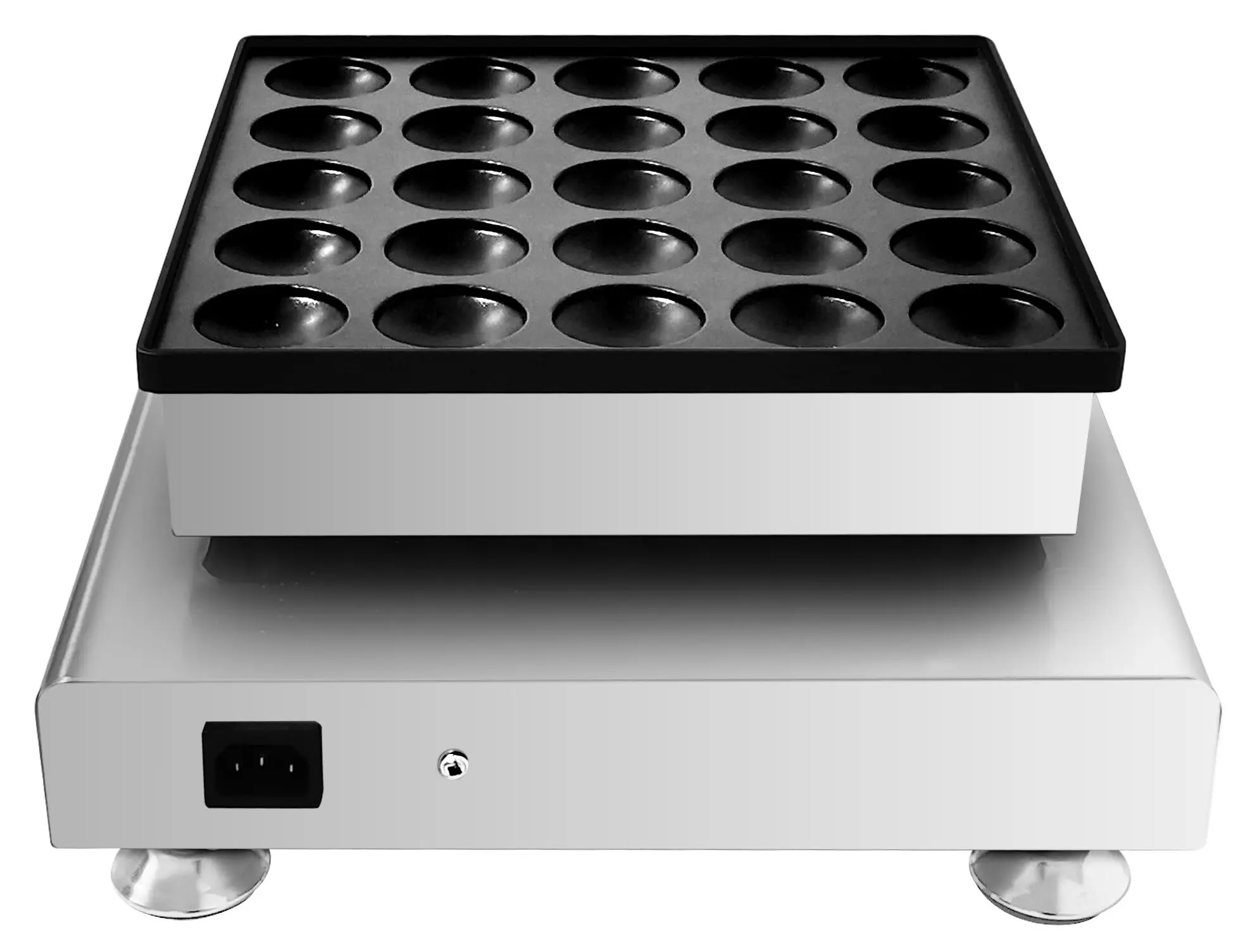 Aparat de facut mini-clatite GGM Gastro PPJ25 (Inox/Black) - 5