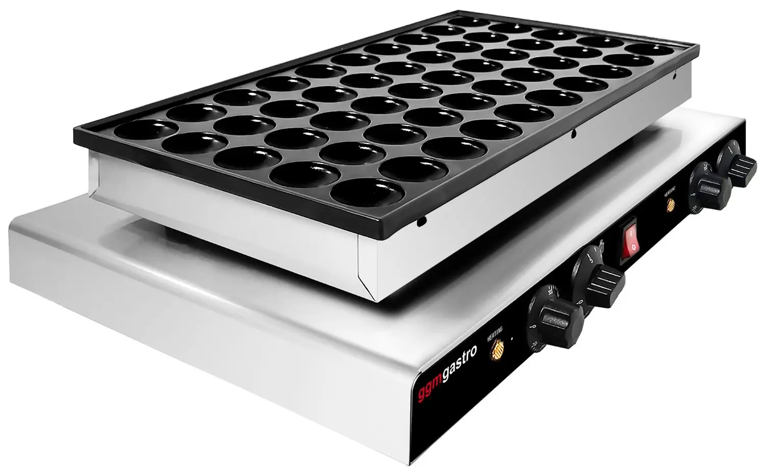 Aparat de facut mini-clatite GGM Gastro PPJ50 (Inox/Black) - 3