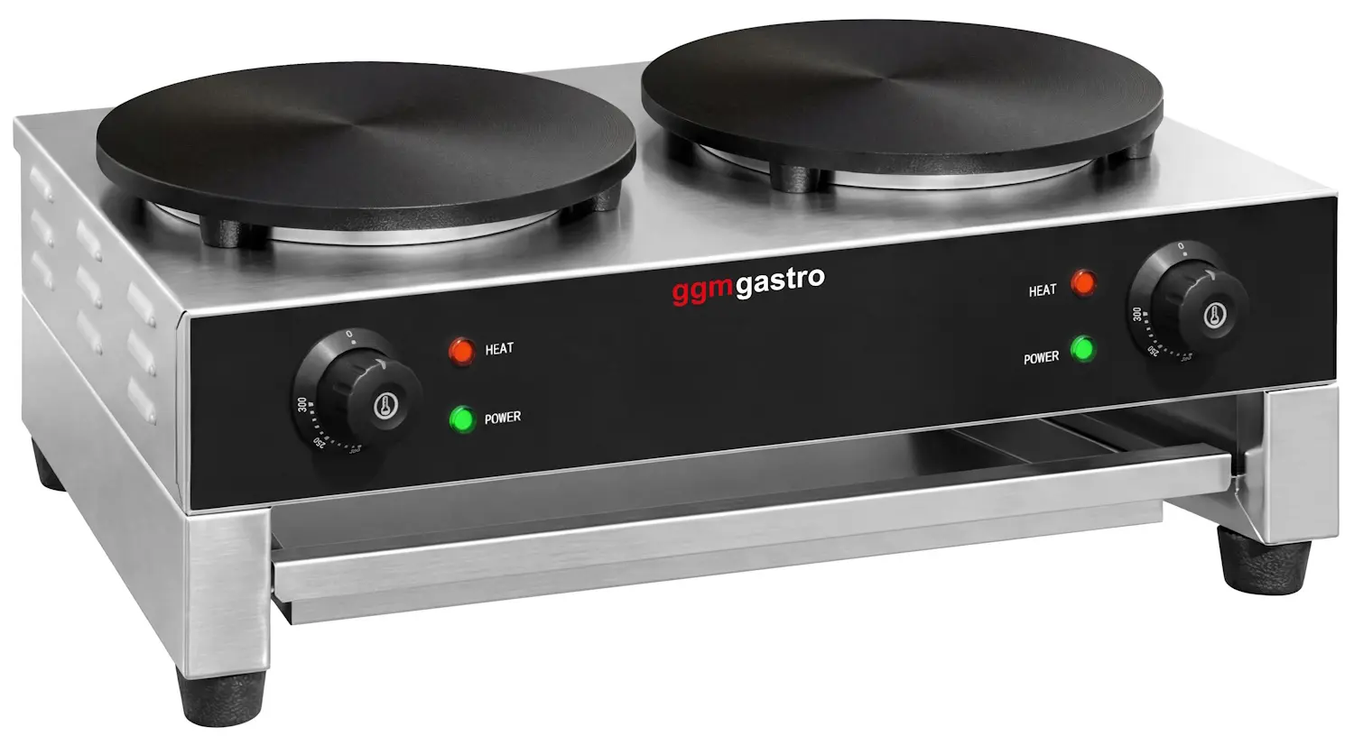 Aparat de facut clatite GGM Gastro CGJ40-2 (Black/Inox) - 2