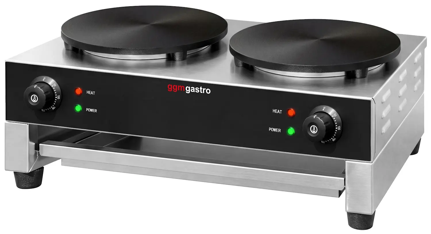 Aparat de facut clatite GGM Gastro CGJ40-2 (Black/Inox) - 4