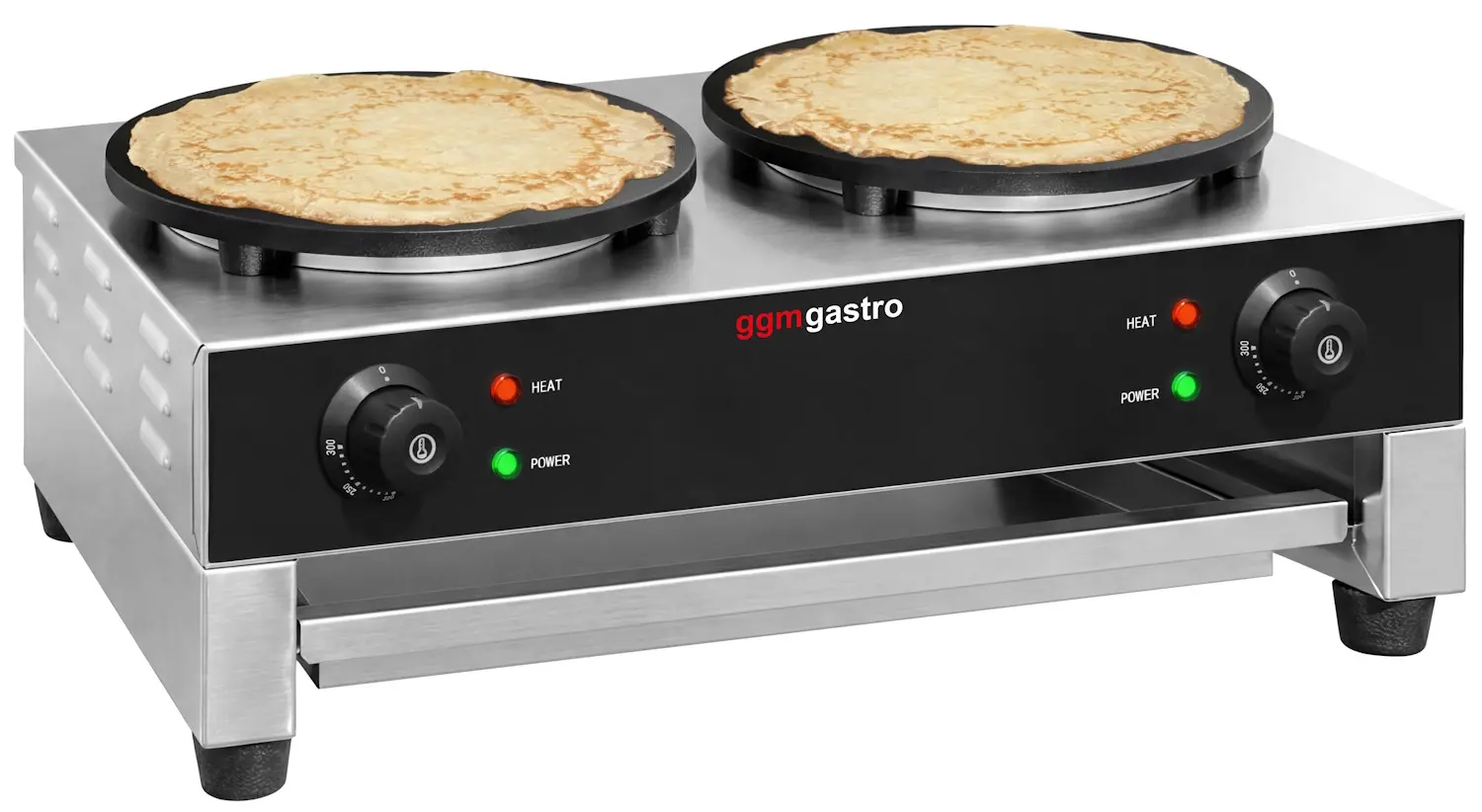 Aparat de facut clatite GGM Gastro CGJ40-2 (Black/Inox)