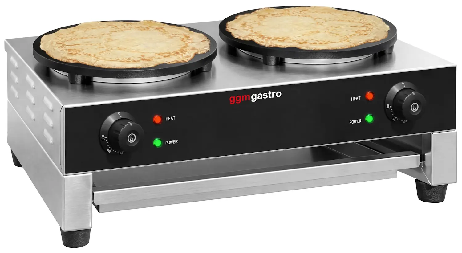 Aparat de facut clatite GGM Gastro CGJ40-2#CTVML4 (Black/Inox) - 2