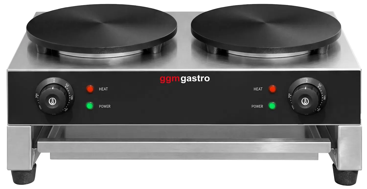 Aparat de facut clatite GGM Gastro CGJ40-2#CTVML4 (Black/Inox) - 3