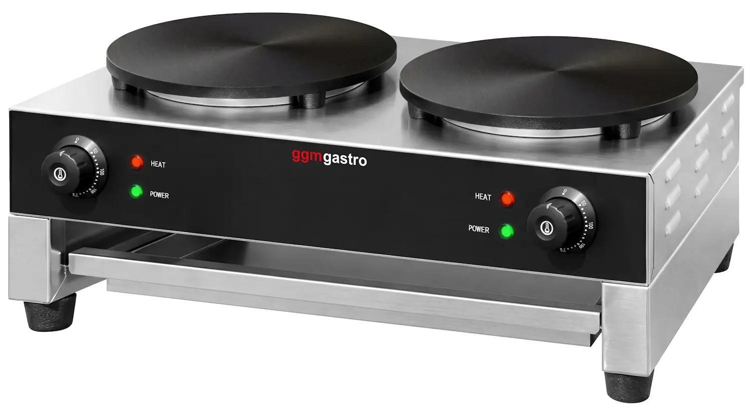 Aparat de facut clatite GGM Gastro CGJ40-2#CTVML4 (Black/Inox) - 4