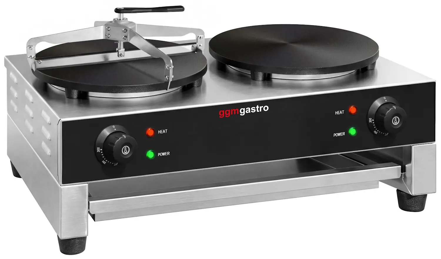 Aparat de facut clatite GGM Gastro CGJ40-2#CTVML4 (Black/Inox)