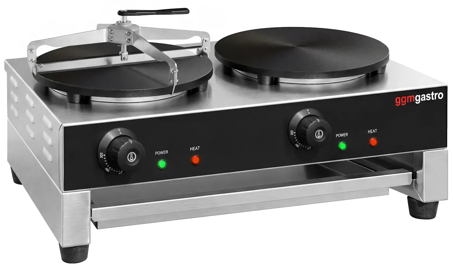 Aparat de facut clatite GGM Gastro CGK40-2#CTVML4 (Black/Inox)